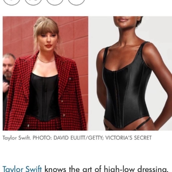New! Victorias Secret Taylor swift white lace up corset top 45818 - Picture 2 of 11